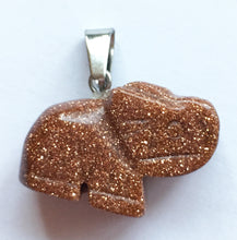 Load image into Gallery viewer, Gemstone Elephant Charm or Pendant