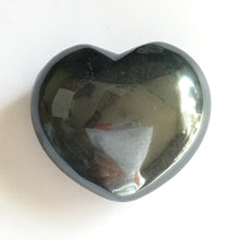 Load image into Gallery viewer, Hematite Small Puffy Heart for strengthening your blood and kidneys.