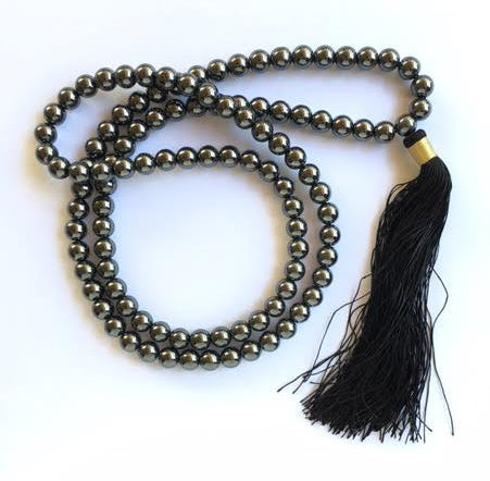 Hematite 8 mm Mala for Strengthening Your Blood and Kidneys