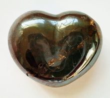 Load image into Gallery viewer, Hematite Small Puffy Heart for strengthening your blood and kidneys.