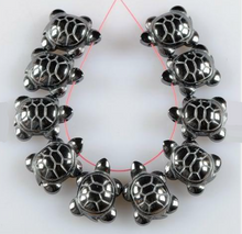 Load image into Gallery viewer, Hematite Turtle Bead