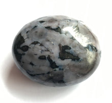 Load image into Gallery viewer, Indigo Gabbro Palm Stone aka Merlinite Dendritic Opal