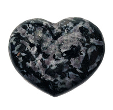 Load image into Gallery viewer, Indigo Gabbro Hefty 2.5 Inch Puffy Heart aka Merlinite Dendritic Opal