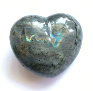 Blue Labradorite Heart 69mm Puffy Heart