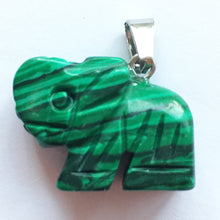 Load image into Gallery viewer, Gemstone Elephant Charm or Pendant