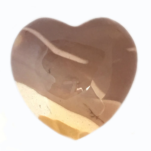 Mookaite Jasper 45mm Puffy Crystal Heart in Mauve Hues