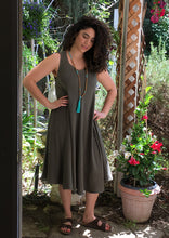 Load image into Gallery viewer, Tienda Ho Green Cotton Rayon Dress from Morocco