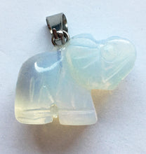 Load image into Gallery viewer, Gemstone Elephant Charm or Pendant