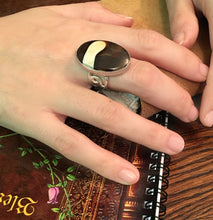 Load image into Gallery viewer, Peanut Wood Jasper Ring Size 8-3/4 with dramatic marking