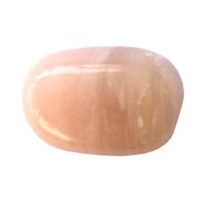 Peruvian Pink Opal Pocket Stone: first quality. 16 to 20mm long  - great for feminine health
