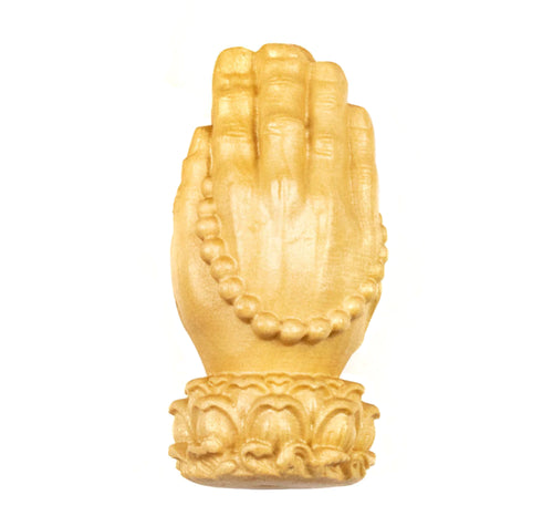 Praying Hands Carved Ojime Bead