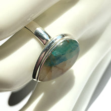 Load image into Gallery viewer, Quantum Quattro Silica TM teardrop-shaped sterling silver ring size 8.5