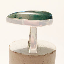 Load image into Gallery viewer, Quantum Quattro Silica TM teardrop-shaped sterling silver ring size 8.5