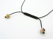Load image into Gallery viewer, Brown Zebra Jasper Graduated Round Bead Necklace with Macrame Closure