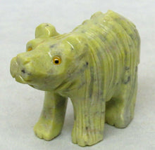 Load image into Gallery viewer, Lemon Serpentine Bear figurine with a super cute face