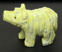 Load image into Gallery viewer, Lemon Serpentine Bear figurine with a super cute face
