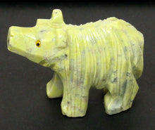 Load image into Gallery viewer, Lemon Serpentine Bear figurine with a super cute face