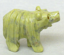 Load image into Gallery viewer, Lemon Serpentine Bear figurine with a super cute face