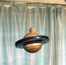 Load image into Gallery viewer, Saturn Planetary Ornament - great on a tree or form your ceiling
