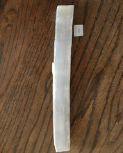 Load image into Gallery viewer, Selenite Crystal Wand Stick from Morocco instantly clears your aura and space!