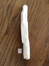 Load image into Gallery viewer, Selenite Crystal Wand Stick from Morocco instantly clears your aura and space!