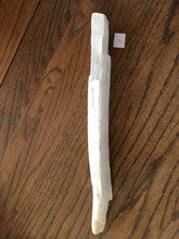 Load image into Gallery viewer, Selenite Crystal Wand Stick from Morocco instantly clears your aura and space!