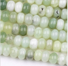 Load image into Gallery viewer, Green Serpentine Beads 8 inch strand of 8mm rondelles