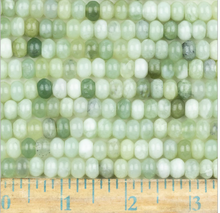 Load image into Gallery viewer, Green Serpentine Beads 8 inch strand of 8mm rondelles