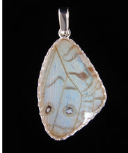 Load image into Gallery viewer, Butterfly Wing Pearl Blue Morpho Pendant medium size