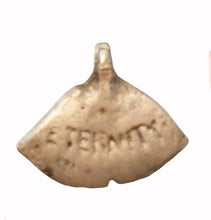 Load image into Gallery viewer, Silver Ginkgo Charm stamped ETERNITY