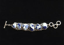Load image into Gallery viewer, Blue Sodalite Link Bracelet Adjustable from 6 to 7.5 inches