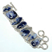 Load image into Gallery viewer, Blue Sodalite Link Bracelet Adjustable from 6 to 7.5 inches