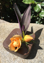 Load image into Gallery viewer, Japanese Square Vase in Bronze Pebble Finish