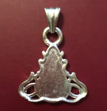 Load image into Gallery viewer, Halloween Witch's Cauldron with Eye and Flames Charm Sterling Silver