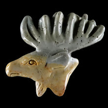 Load image into Gallery viewer, Reindeer bead - Succor Creek Jasper Hand-Carved Focal Bead