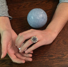 Load image into Gallery viewer, Tanzanite and Blue Topaz Ring Size 6.5