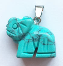 Load image into Gallery viewer, Gemstone Elephant Charm or Pendant