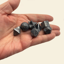 Load image into Gallery viewer, Black Tourmaline 5 Piece Platonic Solids Sacred Geometry