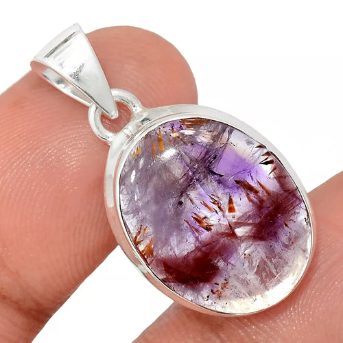 Cacoxenite Super Seven Pendant set in Sterling Silver