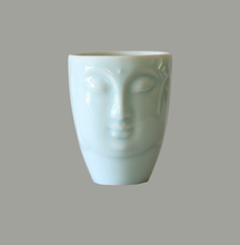 Load image into Gallery viewer, Celadon Glazed Porcelain Buddha Face Cup