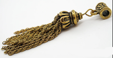 Load image into Gallery viewer, Brass Tassel with Ornate Bail