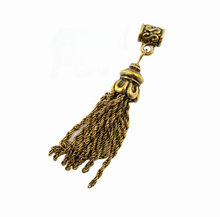 Load image into Gallery viewer, Brass Tassel with Ornate Bail