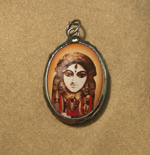 Load image into Gallery viewer, Kali Hindu Goddess Enameled Brass Deity Pendant