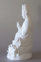 Load image into Gallery viewer, Kwan Yin White Porcelain Figurine 12 Inches High