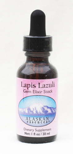 Alaskan Essences Lapis Lazuli Gem Elixir 1 oz Size