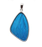 Blue Morpho Butterfly Pendant Large Size