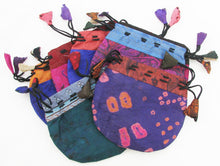 Load image into Gallery viewer, Silk Sari Large Drawstring Pouch Bag