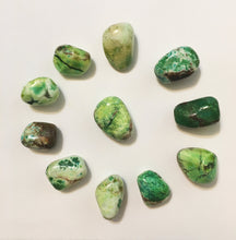 Load image into Gallery viewer, Lemon Chrysoprase Tumbled Stone - One Stone - this is the natural coloring!