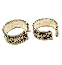 Load image into Gallery viewer, Om Mani Padme Hum Man's Adjustable Ring Hand-Made White-Brass Ring