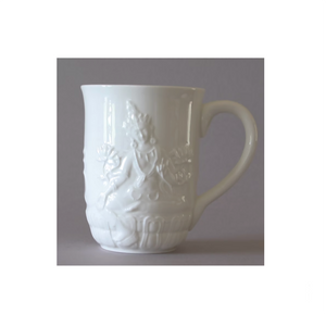 White Porcelain Reclining Tara Mug with Lotus Lid (Copy)